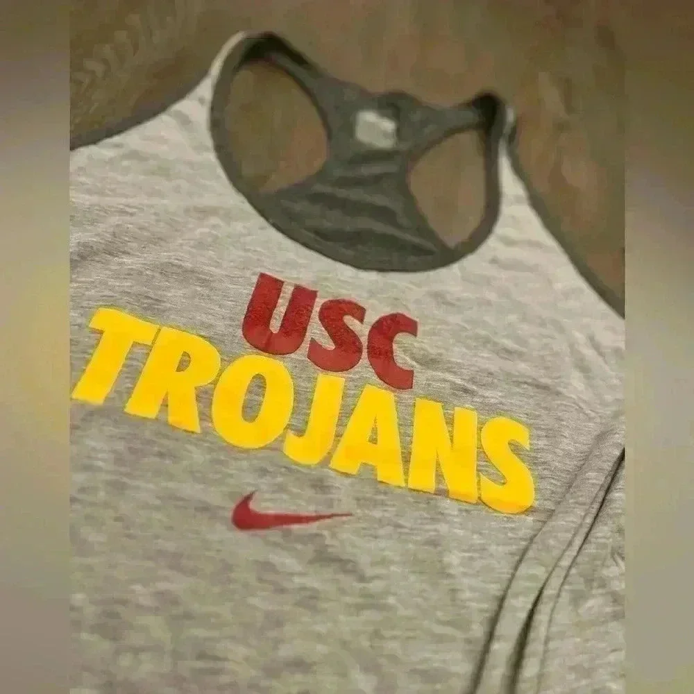 Nike XL gray tank with USC Trojans print